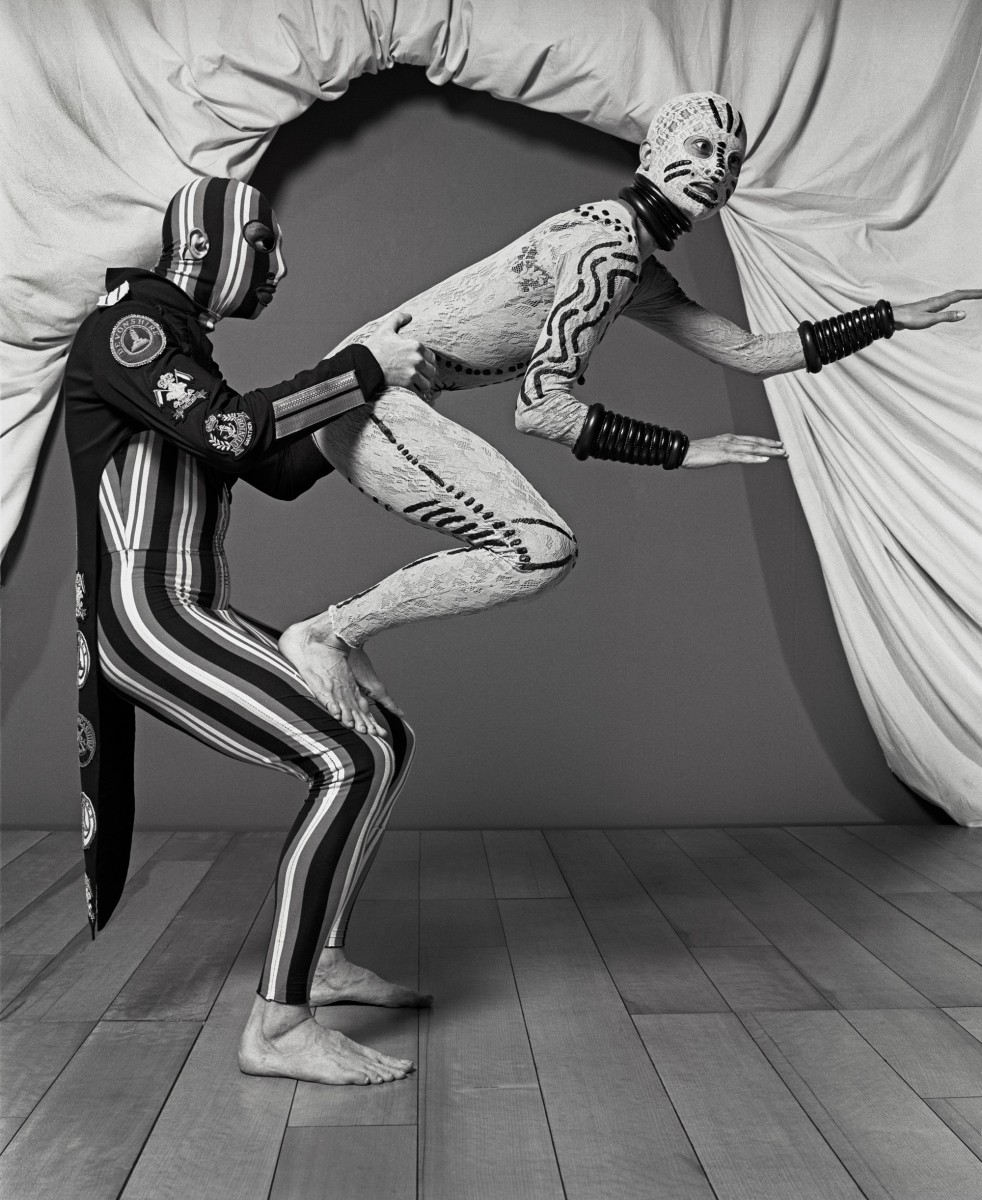 Costumes by Jean Paul Gaultier for FaAAAAAA§ade, un divertissement, choreography for eleven dancers by RAAAAAA©gine Chopinot, La Coursive, La Rochelle, 1993. Photograph AAAAAA© Eric Richmond.